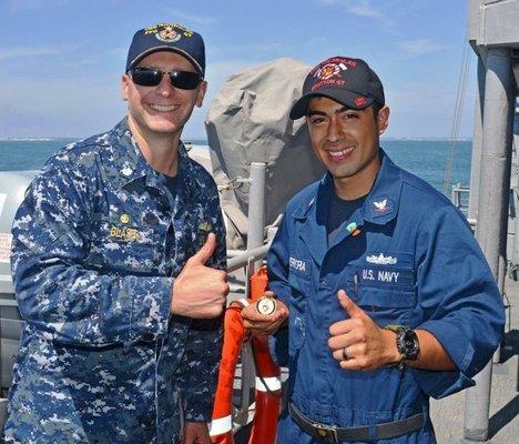 Sailor of the Month out on the Coast of Africa