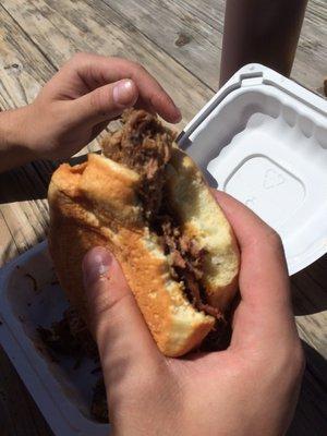 Brisket sandwich