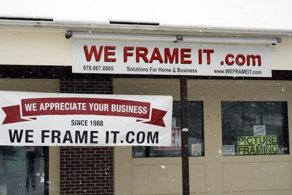 Welcome to  We Frame It