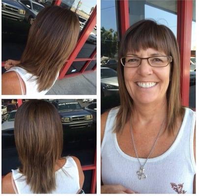 Gorgeous dimension added to my clients hair!