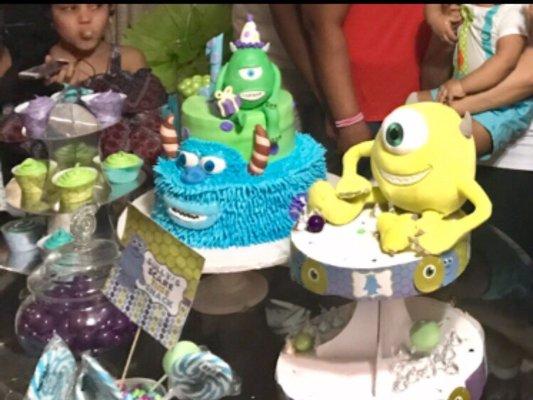 Monsters Inc. Inspired (Dominican) Cake