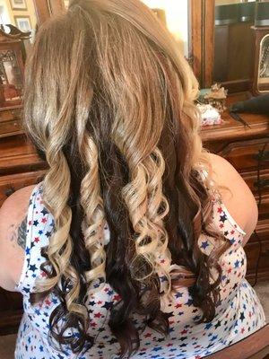 Curls for a bridesmaid