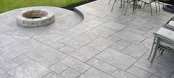 Concrete Patio and Fire Pits