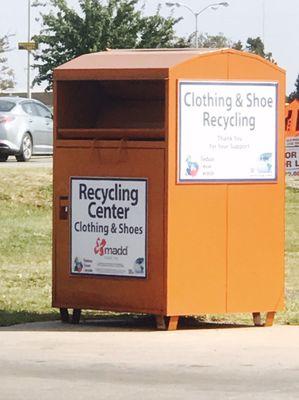 Recycling Center box located here for your donations