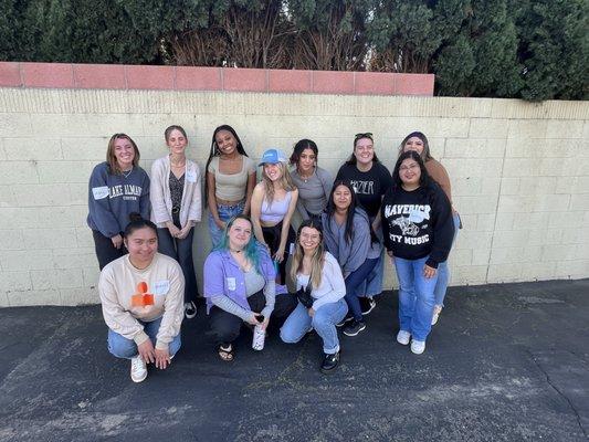 Here are some of our sitters at our quarterly meet-up! It is so much fun to get together as a team and bond!