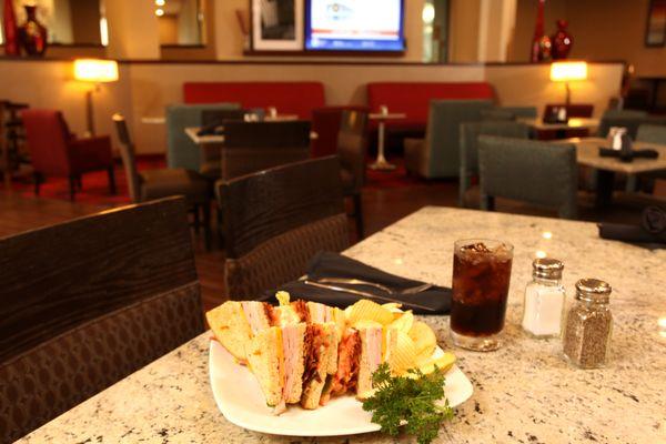 Stop by our Sunset Bistro located inside the Hampton Inn Spokane Airport.