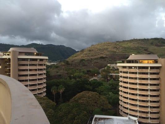 View of the other towers + manoa valley from Lokelani.