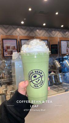 Wow matcha tea ice blend so good!!! (Large size in this picture)