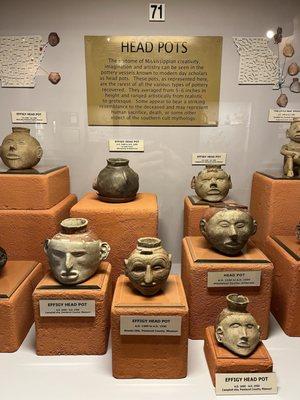 Interesting exhibit of pottery artifacts