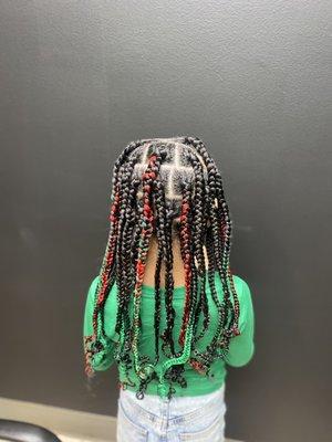 Festive large braids for kids