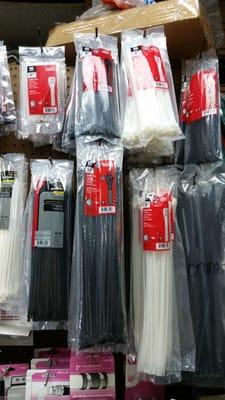 Assorted size cable ties