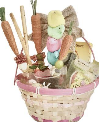 Small Easter basket charcuterie