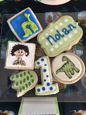 Sugar cookies - themed The Good Dinosaur