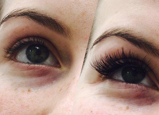 Hybrid eyelash extension