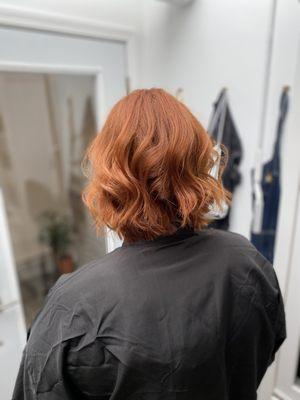 Cooper dreams. Single process+tint+haircut done by Morgan Text: (415) 994-6117 or book online: 
 https://www.vagaro.com/saltandsalonsf