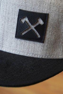 Custom Leather patches on a snapback!