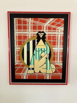 Farah Atassi "Seated Woman" print.