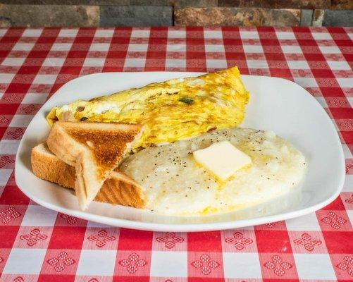 Omelet with Grits