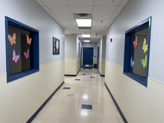 Classroom hallway