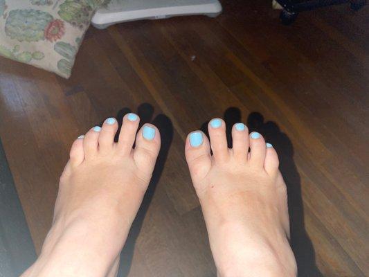 Gel pedicure $45