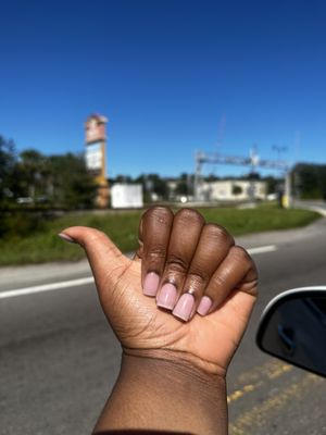 Overlay over my natural nail