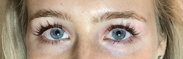 Lash lift and tint