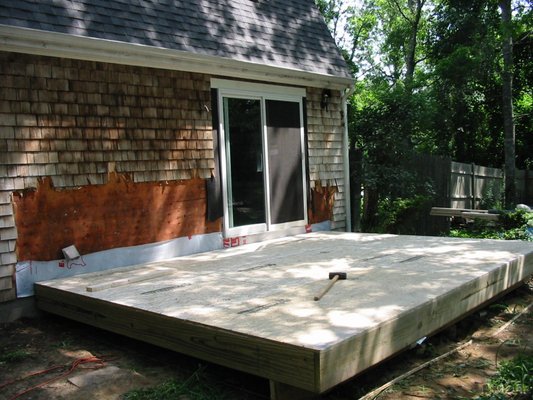 Hyannis, MA - Room addition including pressure treated deck extension