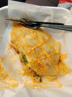 Philly Cheese Steak Crepe!