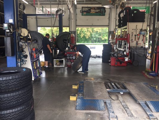 Walmart fixing and making safe Arrington tire and grocery bad tire balancing .