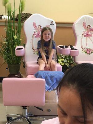 First pedicure fun!