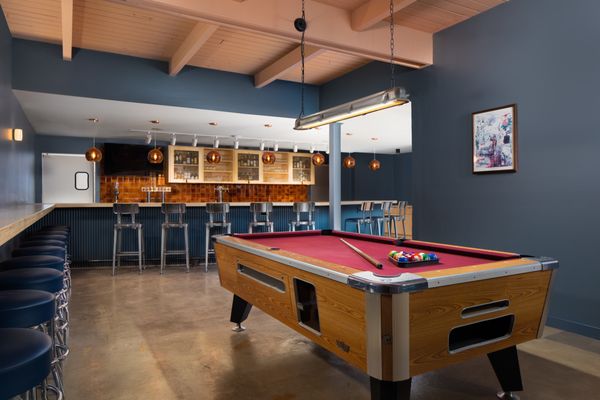 Pool table inside Canteen.