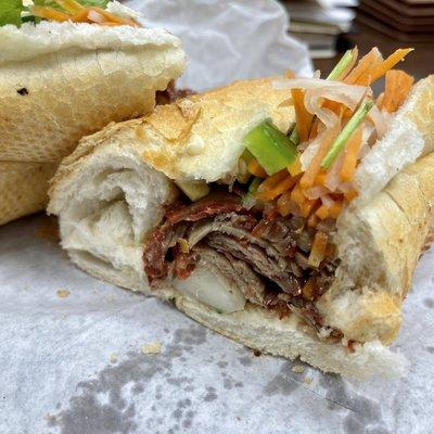 Honey Braised BBQ Pork Banh Mi