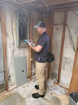 Electrical panel inspection