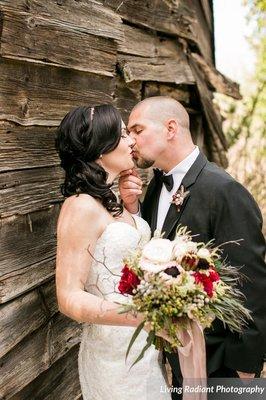 Snow White Inspired Photoshoot with Charcoal Suit