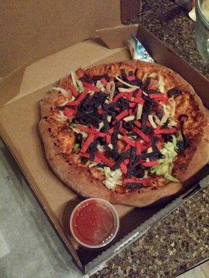 Taco pizza