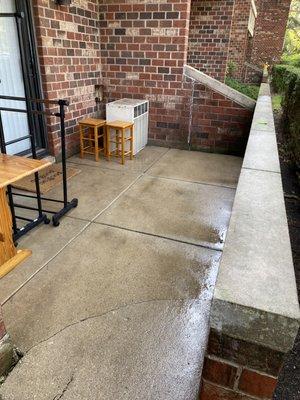 Cleaning patio