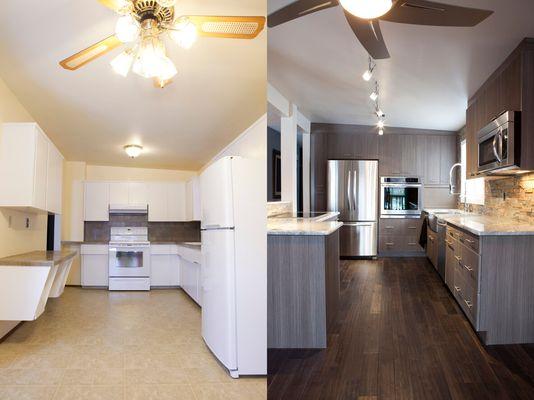 Kitchen Before & after