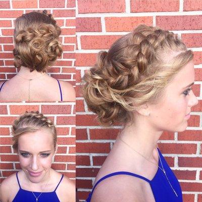 Beautiful updo for any formal occasion or prom