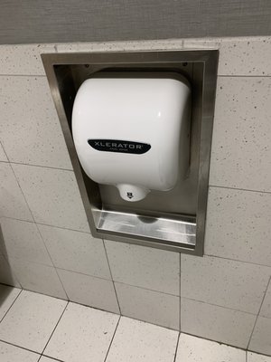 Final product after replacing a commercial hand dryer.