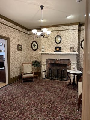 Parlor in the light keepers house.