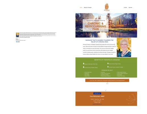 Before and After of a Website Design.