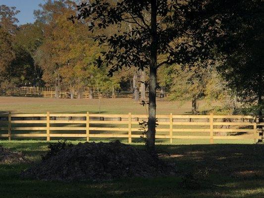 Beautiful 4400lf of ranch fence