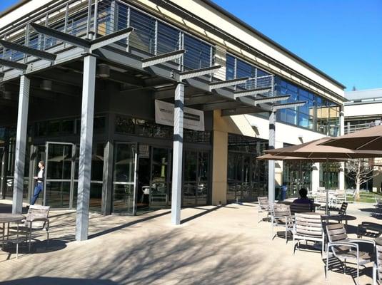 Entrance to the cafeteria.