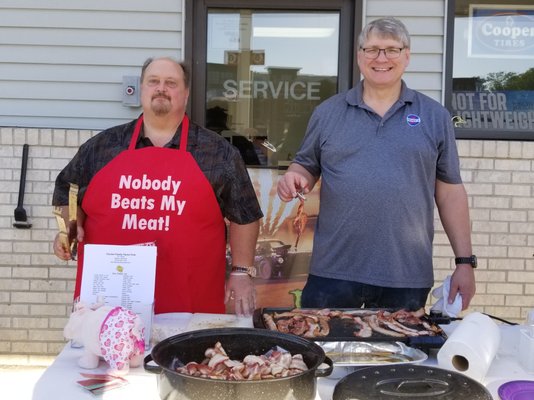 We sell local items. Check out the Fischer Farm Bacon.