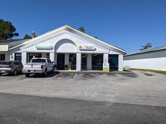 The Store front view from the road. (more parking in the back)