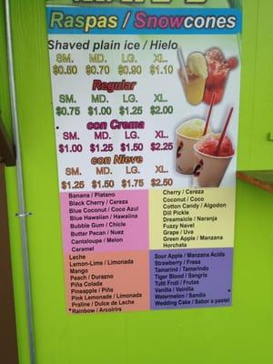 Raspa flavors