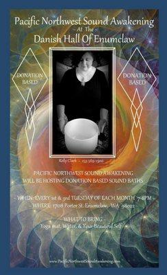 Sound Bath events every 1st and 3rd Tuesday of the month! Each event will feature a different guest healer. Come support your local healers.