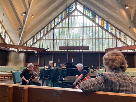 Concert performance at the church