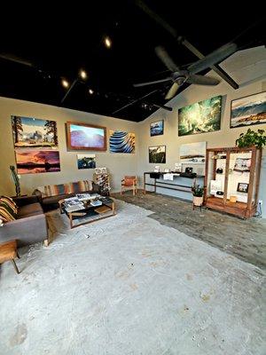 Inside -- Chris Burkard Studio's reception area  26 July 2021