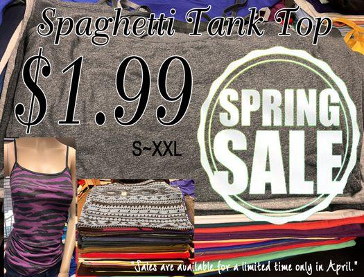 April month special sales